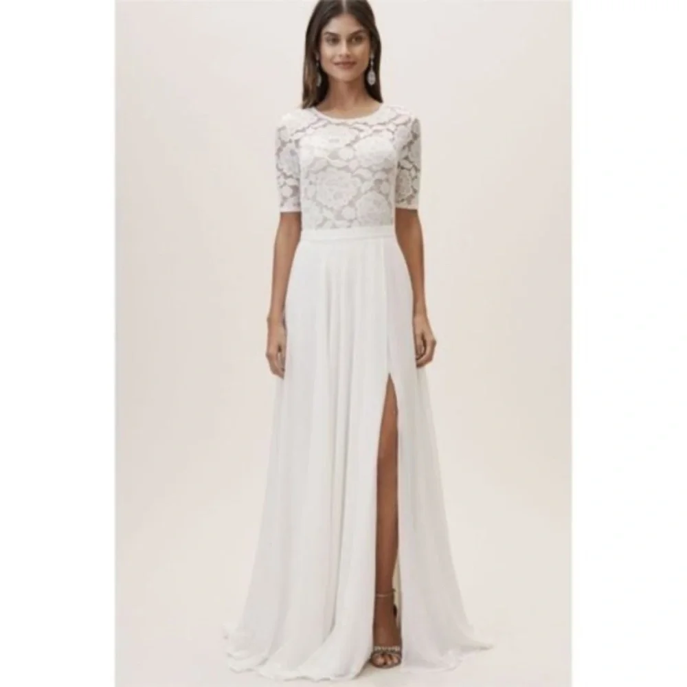 BHLDN Chateau bridal maxi skirt - Picture 3 of 7